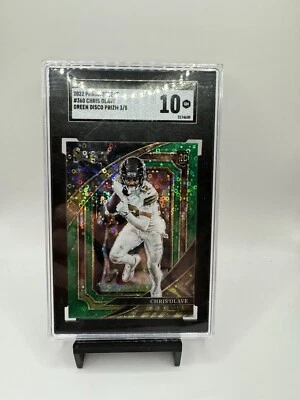 2022 Select Chris Olave Suite Level Green Prizm /5 Gem Mint SGC 10 Pop 1 - Image 1 of 2