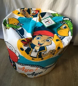 Personaggio Mondo Disney Jake e I Pirati dell'Isola che non c'è blu bianco sacchetto fagioli per bambini - Foto 1 di 11