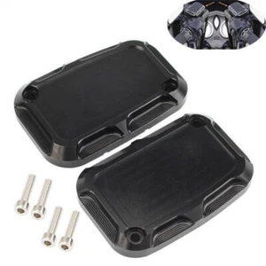 Pair Front Brake Master Cylinder Cover For Harley Street Glide V-Rod Road Glide - Picture 1 of 6
