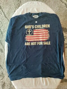 Gottes Kinder stehen nicht zum Verkauf lustiges Zitat Geschenk Unisex T-Shirt Größe 4XL. T2 - Bild 1 von 3