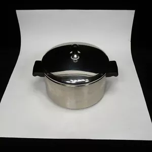 FARBERWARE 8 QUART Stockpot with LID STAINLESS bottom nice - Picture 1 of 3