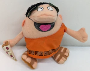 Vintage Little Caesars Pizza Mascotte Mini Dito Appeso Pupazzo Peluche Giocattolo 5" - Foto 1 di 12