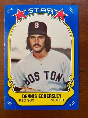 1981 Fleer Baseball Star Stickers #34 Dennis Eckersley Boston Red Sox - Image 1 of 2