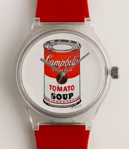 Reloj pulsera Andy Warhol Keith Haring CAMPBELL'S SOPA DE TOMATE ARTE POP - Imagen 1 de 4
