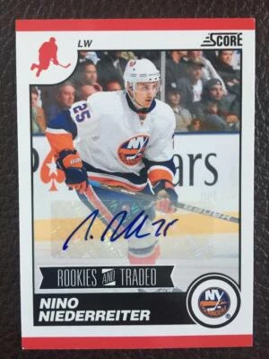 2011 Pontuação Panini Auto Nino Niederreiter Autógrafo - Imagem 1 de 2