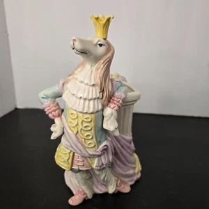 Fitz & Floyd Reigning Gats & Dogs Zar Rovernoff vaso dipinto a mano vintage 1990 - Foto 1 di 11