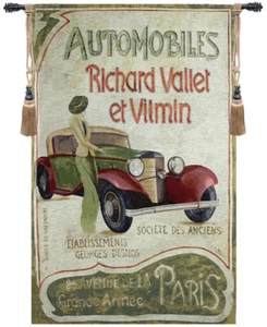 Automobile Club Fine Art North American Wall Tapestry Wallhanging - Picture 1 of 4