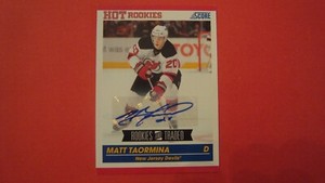 2011 12 Panini Score Hot Rookies #640 Matt Taormina autograph