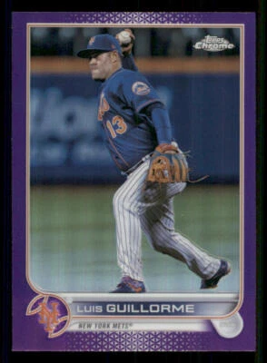 2022 Topps Chrome Update Purple Refractors #USC108 Luis Guillorme - Image 1 of 2