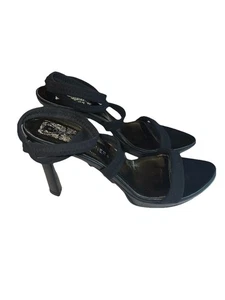 Donald J Pliner Couture Italy Heel Shoe Stiletto Black Suede , Size 7 M - Picture 1 of 12