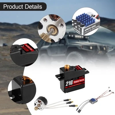 Motor with ESC Set 1/12 Scale Replacement for MN82 MN99S MN168 - Image 1 of 4