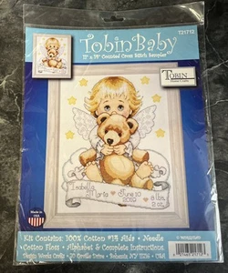 Tobin Engel Geburtsaufzeichnung gezählt Kreuzstich Kit-11"X14" - Bild 1 von 2