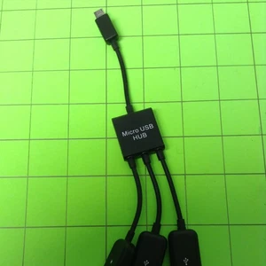 Micro USB Hub Adapter Adaptor Connector (Hub with 3 Way Connectors) - Picture 1 of 8