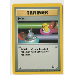 Pokemon Switch Base Set 2 Trainer 123/130 TCG 2000 - Picture 1 of 2