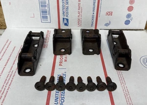 Jeep TJ Wrangler Rear Seat Mounting Brackets w Bolts 2003 2004 2005 2006 B - Picture 1 of 9