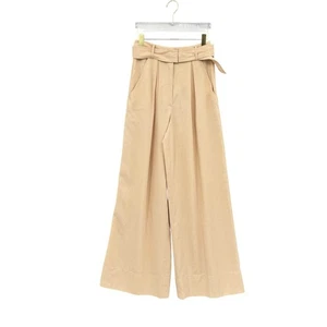 Gianni Bini NWT 4 Jess Southern Tally Wide Leg Belted Khaki Cream High Rise Pant - Picture 1 of 10