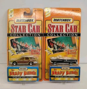 Matchbox Star Car Brady Bunch Station Wagon & 55 Chevy Convertible Modellauto Neu in OVP - Bild 1 von 4