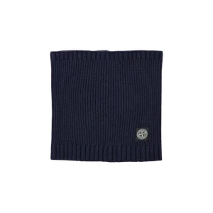 (Kids) Stone Island 90461 Logo Patch Scarf Navy Blue - 24FW - Picture 1 of 2
