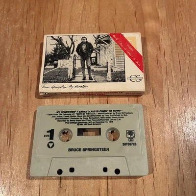 Bruce Springsteen – My Hometown / Santa Claus Is Comin To Town CASSETTE TAPE - Image 1 of 3