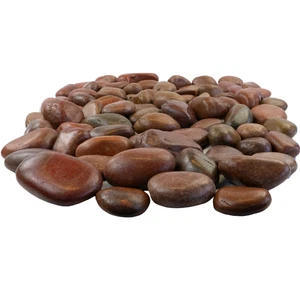 Zierkies Dekosteine rot poliert 20kg, Kieselsteine Garten 5-8 cm - Bild 1 von 8