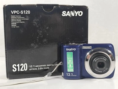 Sanyo VPC-S120 12.1MP Compact Digital Camera - Issues - For Parts IN BOX READ! - Image 1 of 4