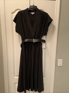 Calvin Klein Damenkleid mit Gürtel schwarz Größe 12 - Bild 1 von 7