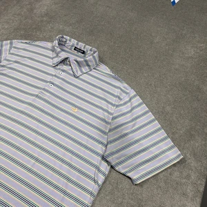 Camisa polo Southern Marsh para hombre grande multicolor a rayas rendimiento absorción de golf - Imagen 1 de 11