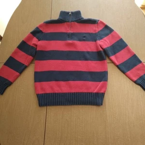 Polo Ralph Lauren Boys Size L 14/16 Sweater - Blue & Red Mock Neck - Picture 1 of 24