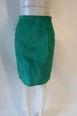 Falda lápiz de gamuza verde Bloomingdale's para mujer S Foto 1 de 4