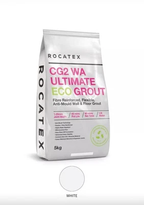 Rocatex CG2 WA Ultimate Eco Grout 5Kg – Flexible, High-Performance Wall & Floor - Image 1 of 4