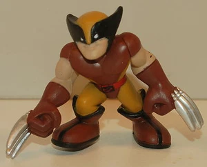 2007 Brown Yellow Wolverine Thomas Logan 2" Marvel X-Men Hasbro Super Hero Squad - Picture 1 of 1