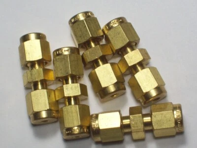 5 - Swagelok Brass Compression Union Fitting,  1/8" OD Tube,  B-200-6 - Image 1 of 4