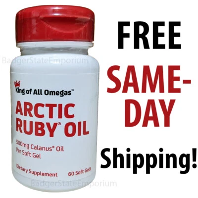 Arctic Ruby Oil 60 Soft Gels 500mg Calanus Oil Expire 06/2028 King of All Omegas - Image 1 of 4