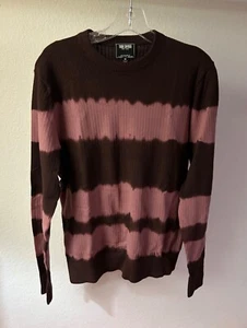 Todd Snyder Pullover Herren MEDIUM Burgund Batik gestreift Thermo - Bild 1 von 6