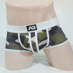 ADDICTED AD FETISH ADF63 Boxer Bottomless Camo Stripe Fetish - Foto 1 di 16