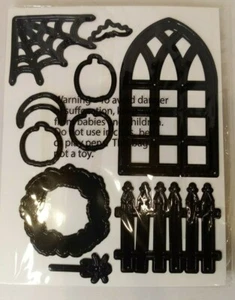 Juego de estampillas y troqueles HSN Diamond Press para ventanas de Halloween y Otoño - Imagen 1 de 2