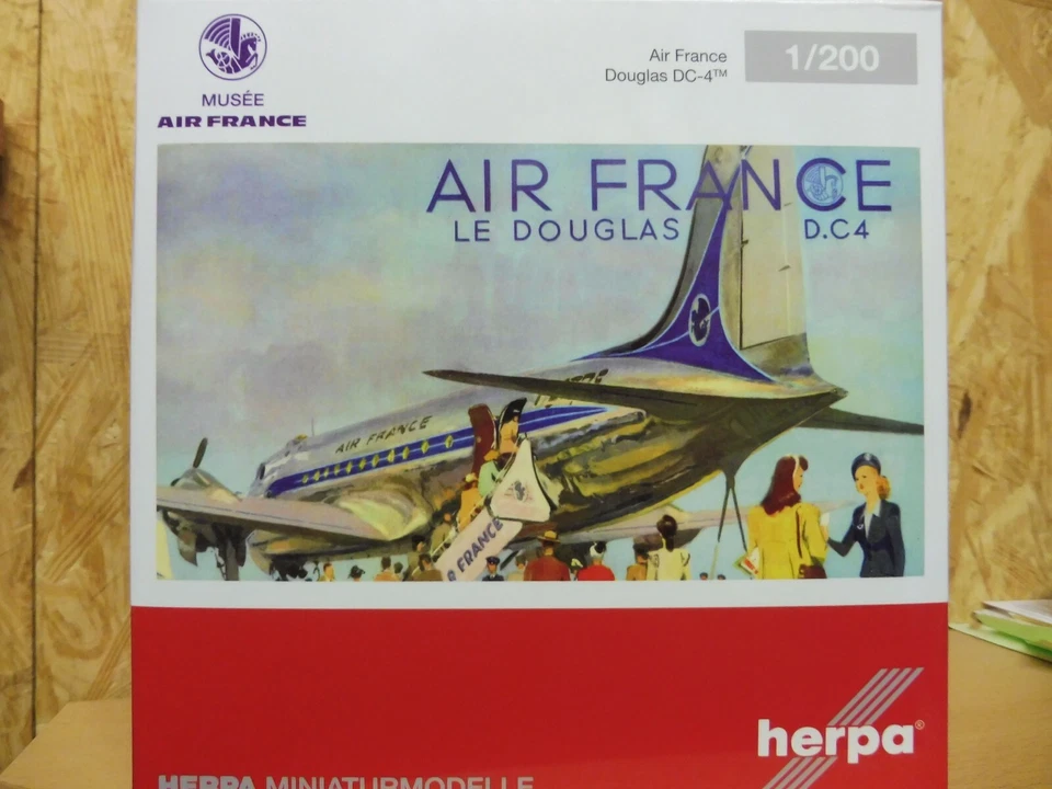Herpa, Air France Douglas DC-4 - F-Bbdg" Ciel De Champagne" Nr.571104 - Imagen 1 de 1