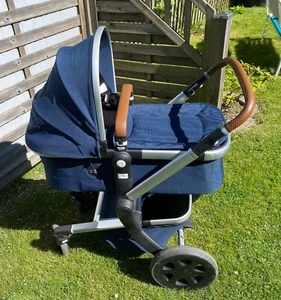 Joolz Day 3 Kombikinderwagen Blau Braun mit viel Zubehör und gepflegt - Bild 1 von 24