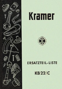 Kramer KB 22/C Ersatzteil-Liste Ersatzteilliste - Bild 1 von 2