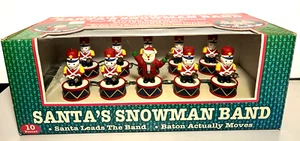 Vintage Santa's Snowman Band Christmas Lights Super Rare NOS - Picture 1 of 13