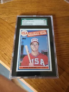 1985 Topps Mark McGwire Old Label SGC 86 ROOKIE CARD - Picture 1 of 3