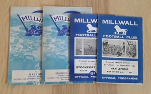 Millwall 1964/65 Division 4 Selection of Home League Programmes from menu - Picture 1 of 5