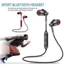 Sweatproof Wireless Bluetooth Earphones Headphones Sport Gym For iPhone Samsung