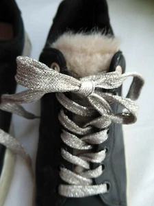 Zapatillas - Divided H&M - Pestaña de piel / Cordones rosa brillante 37 - Imagen 1 de 8