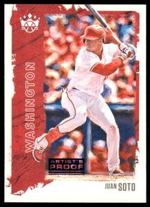 2021 Diamond Kings Artist Proof Blue #87 Juan Soto