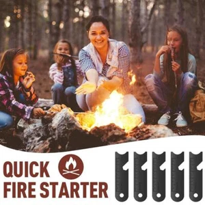 (black)Outdoor Flint Scraper Striker Fire Starter Durable Carbon Steel - Picture 1 of 9