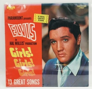 Vintage - Elvis - Elvis Presley - Girls, Girls, Girls - Record Album - Imagen 1 de 1