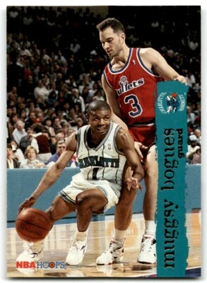 1995-96 HOOPS MUGGSY BOGUES CHARLOTTE HORNETS #14 - Image 1 of 2