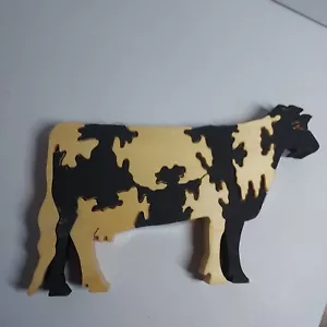 Wooden 3-D “COW” Jigsaw Puzzle, 4"x7"x1"  - Picture 1 of 4