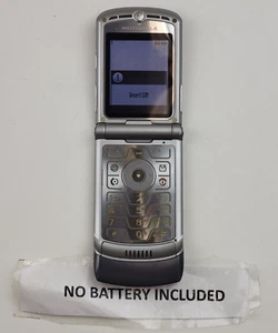 RETRO Original Motorola RAZR V3 - Gray (T-Mobile) 2G Flip Phone - TESTED - J9170 - Picture 1 of 9